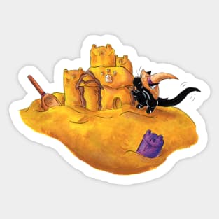 The Witch's Sandcastle Sticker